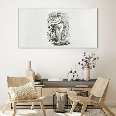 Tableau photo sur verre Une figure en mouvement
