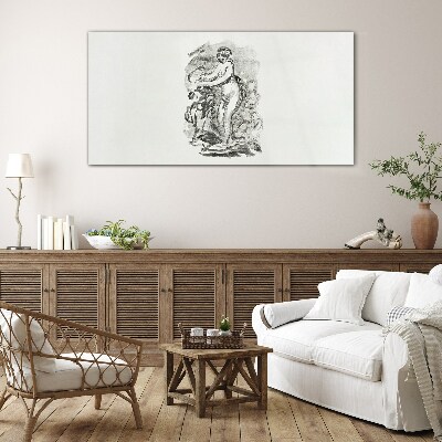 Tableau photo sur verre Une figure en mouvement