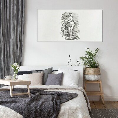Tableau photo sur verre Une figure en mouvement