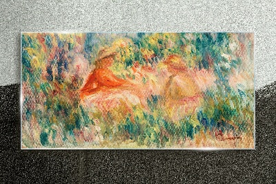 Tableau en verre Un après-midi d'été dans le jardin