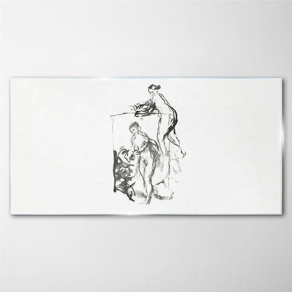 Tableau sur verre Une rencontre intime