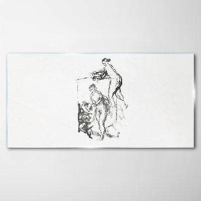 Tableau sur verre Une rencontre intime