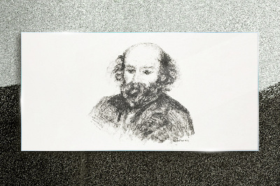 Tableau verre imprimé Portrait d'un homme dans un style classique