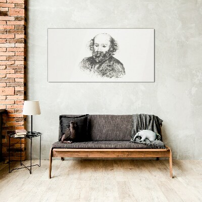 Tableau verre imprimé Portrait d'un homme dans un style classique