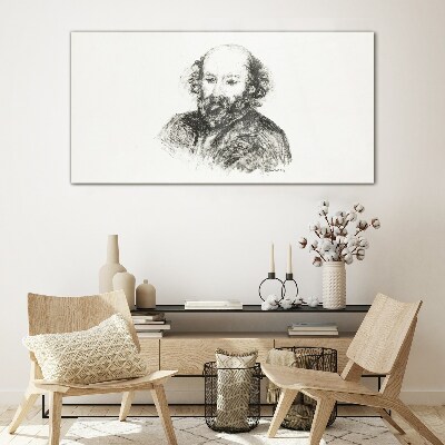 Tableau verre imprimé Portrait d'un homme dans un style classique