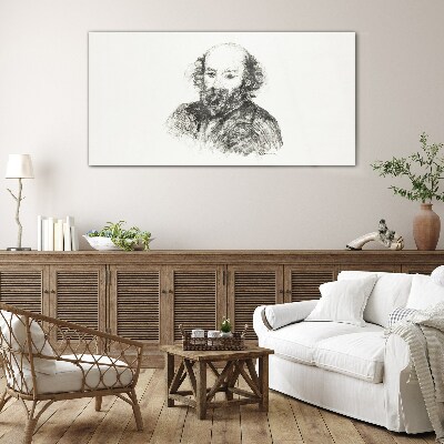 Tableau verre imprimé Portrait d'un homme dans un style classique