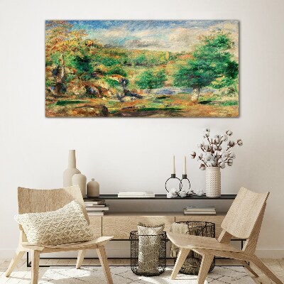 Tableau sur verre Paysage d'été