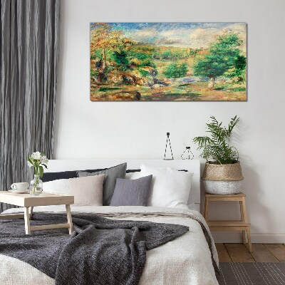 Tableau sur verre Paysage d'été