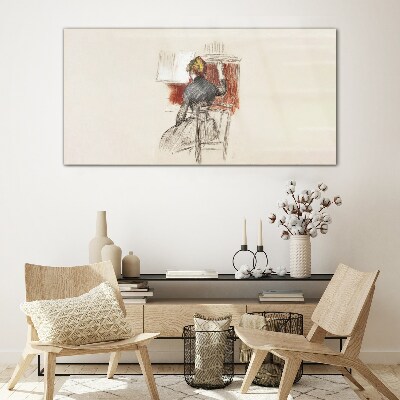 Tableau imprimé sur verre Musique en silence