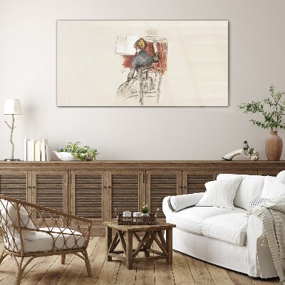 Tableau imprimé sur verre Musique en silence