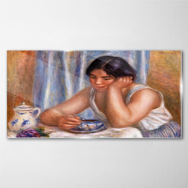 Tableau photo sur verre Réflexions autour d'une tasse de thé