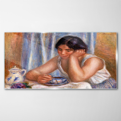 Tableau photo sur verre Réflexions autour d'une tasse de thé