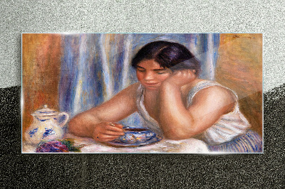 Tableau photo sur verre Réflexions autour d'une tasse de thé