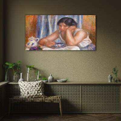 Tableau photo sur verre Réflexions autour d'une tasse de thé