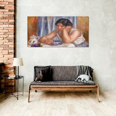 Tableau photo sur verre Réflexions autour d'une tasse de thé