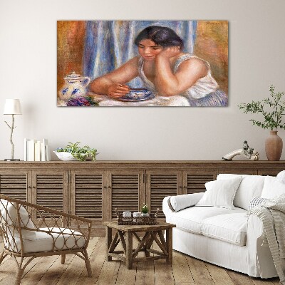 Tableau photo sur verre Réflexions autour d'une tasse de thé