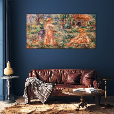 Tableau en verre Un après-midi d'été dans le jardin