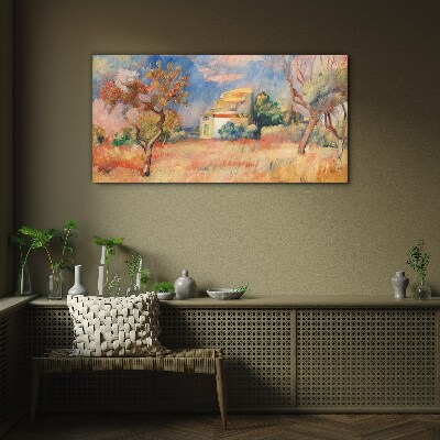 Tableau verre imprimé Paysages d'été aux couleurs pastel