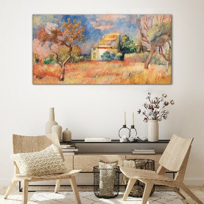 Tableau verre imprimé Paysages d'été aux couleurs pastel