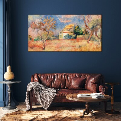 Tableau verre imprimé Paysages d'été aux couleurs pastel