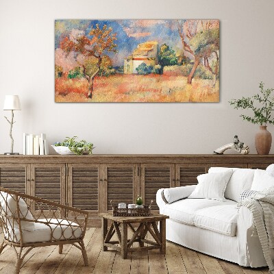 Tableau verre imprimé Paysages d'été aux couleurs pastel