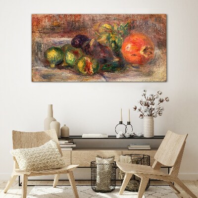 Tableau verre imprimé Nature morte aux fruits