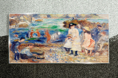 Tableau en verre Un après-midi d'été au bord de la mer