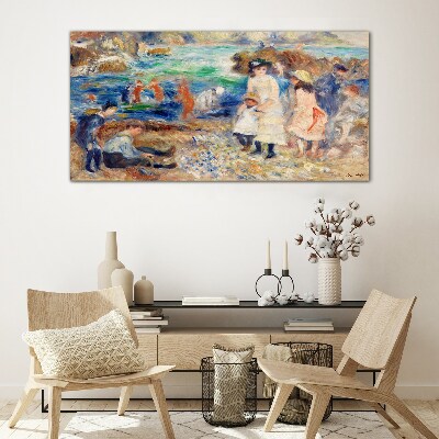 Tableau en verre Un après-midi d'été au bord de la mer