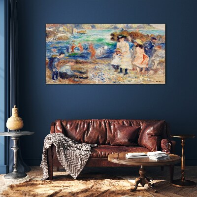 Tableau en verre Un après-midi d'été au bord de la mer