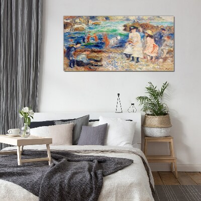 Tableau en verre Un après-midi d'été au bord de la mer