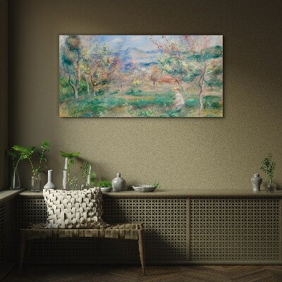 Tableau sur verre Paysage de printemps