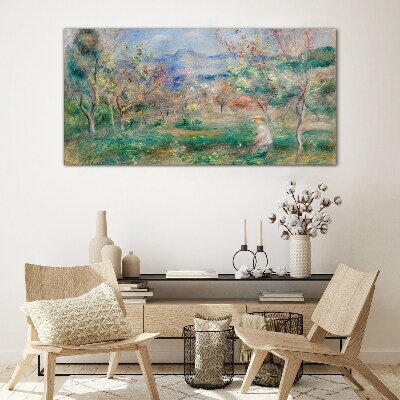 Tableau sur verre Paysage de printemps