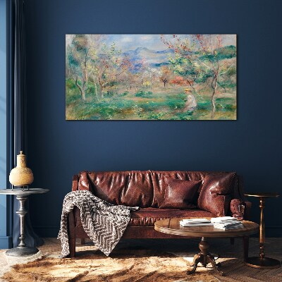 Tableau sur verre Paysage de printemps