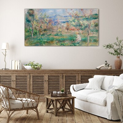 Tableau sur verre Paysage de printemps