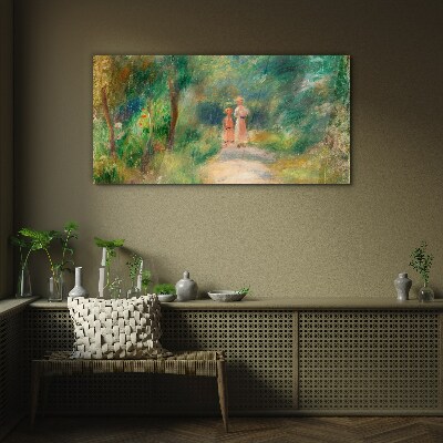 Tableau imprimé sur verre Une promenade dans la verdure