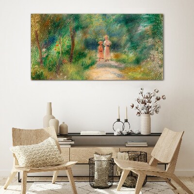 Tableau imprimé sur verre Une promenade dans la verdure