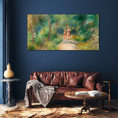 Tableau imprimé sur verre Une promenade dans la verdure