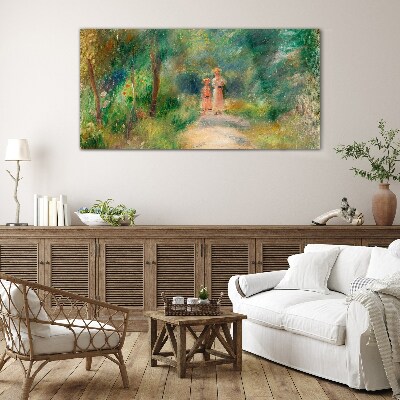 Tableau imprimé sur verre Une promenade dans la verdure