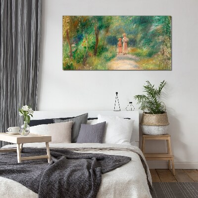 Tableau imprimé sur verre Une promenade dans la verdure