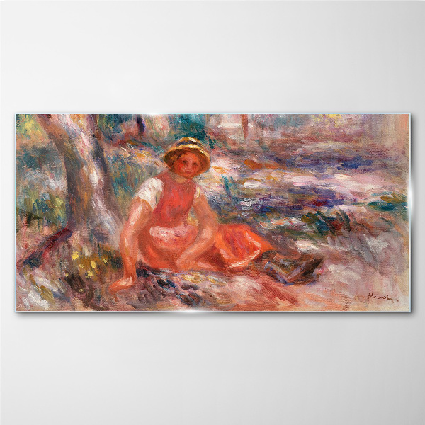 Tableau verre imprimé Moment d'été dans le parc