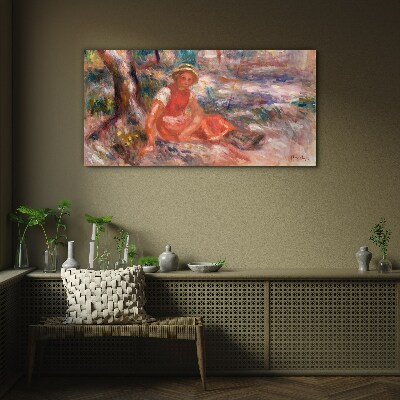 Tableau verre imprimé Moment d'été dans le parc