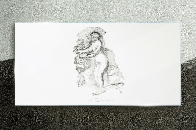 Tableau sur verre Une figure en mouvement