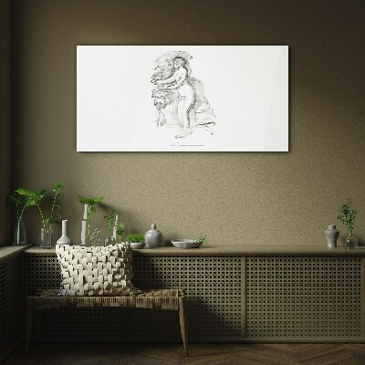 Tableau sur verre Une figure en mouvement