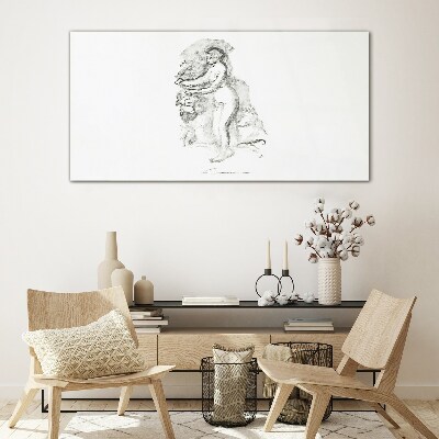 Tableau sur verre Une figure en mouvement