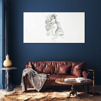 Tableau sur verre Une figure en mouvement