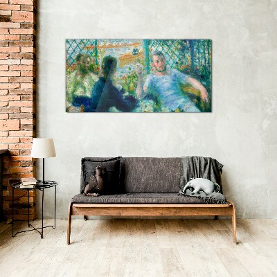 Tableau imprimé sur verre Rendez-vous à la fenêtre