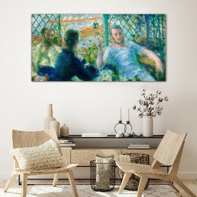 Tableau imprimé sur verre Rendez-vous à la fenêtre