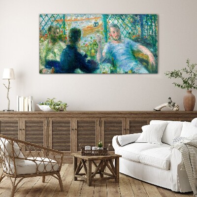 Tableau imprimé sur verre Rendez-vous à la fenêtre