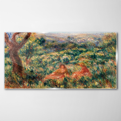 Tableau verre imprimé Un après-midi d'été dans le jardin