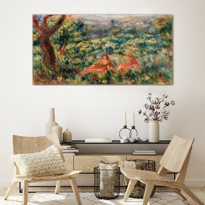 Tableau verre imprimé Un après-midi d'été dans le jardin